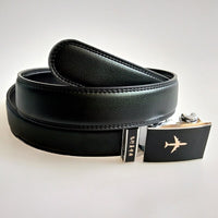 Thumbnail for Genuine Leather Airplane Shape added Belt