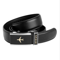 Thumbnail for Genuine Leather Airplane Shape added Belt