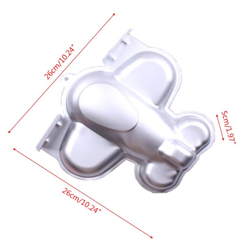 Aluminum 3D Airplane Aircraft Shaped Cake Mold