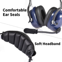 Thumbnail for Super Value Pilot ABS Headset with Noise Reduction & Music Input
