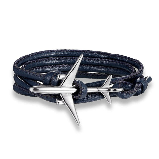 (Edition 3) Boeing 777 Airplane Designed Leather Bracelets