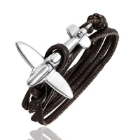 Thumbnail for (Edition 3) Small Airplane Designed Leather Bracelets