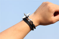 Thumbnail for (Edition 3) Small Airplane Designed Leather Bracelets