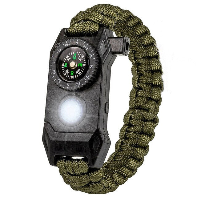 Super Quality Outdoor LED Light & Compass Integrated Bracelets