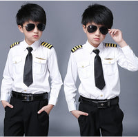 Thumbnail for For CHILDREN Pilot Shirt + Epaullettes + Tie + Badge