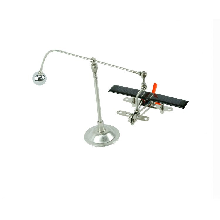Stainless Steel Dynamic Balance Solar Powered Aircraft Decoration