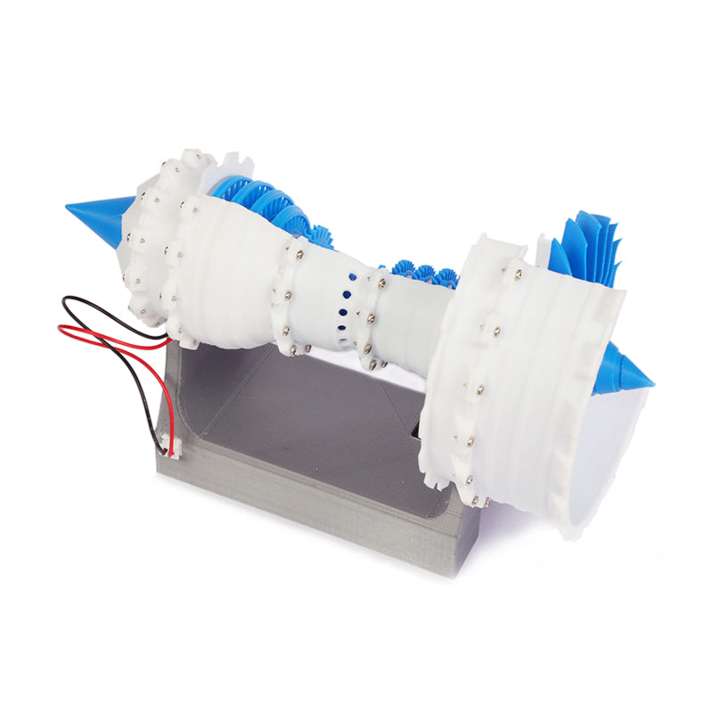 3D Printed Airplane Jet Engine Designed Desktop Decor (Battery Powered)
