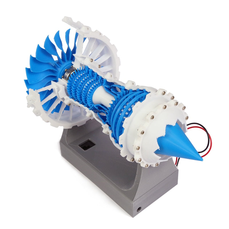 3D Printed Airplane Jet Engine Designed Desktop Decor (Battery Powered)