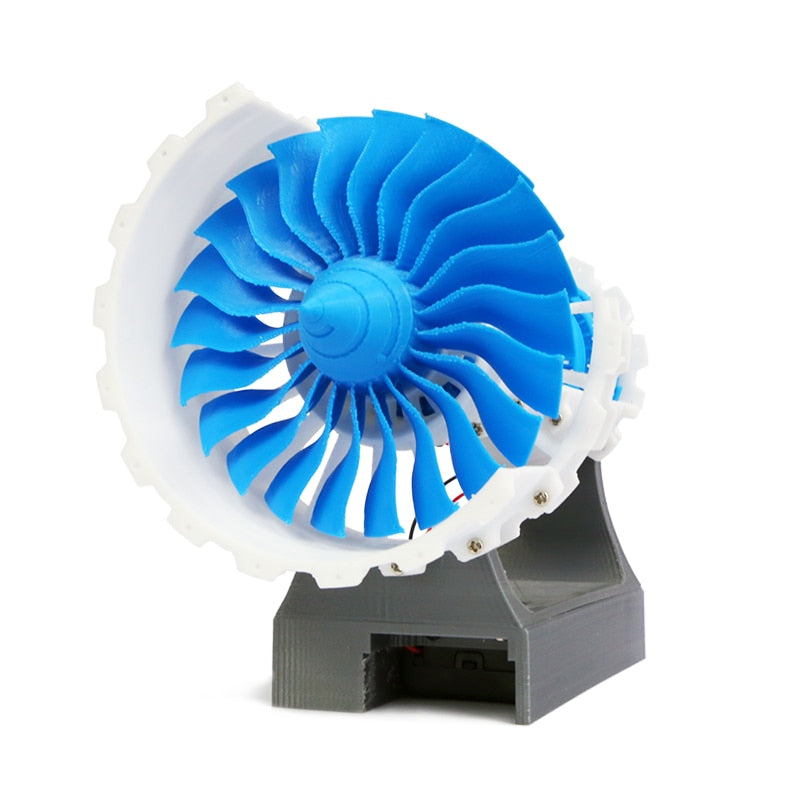 3D Printed Airplane Jet Engine Designed Desktop Decor (Battery Powered)