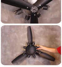 Thumbnail for Ultra Big Retro Airplane Propeller Metal Wall Hanging Decoration