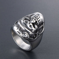 Thumbnail for Punk Pilot Skull Designed Super Stainless Steel Ring