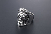 Thumbnail for Punk Pilot Skull Designed Super Stainless Steel Ring