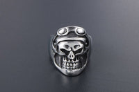 Thumbnail for Punk Pilot Skull Designed Super Stainless Steel Ring
