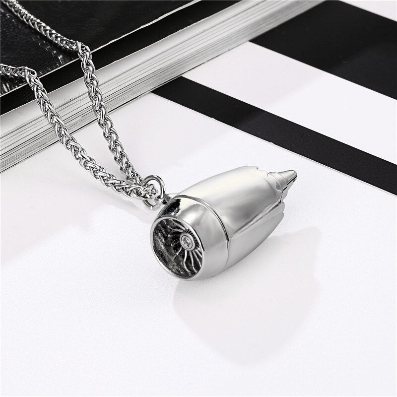 Jet Engine Shape Designed Super Necklace