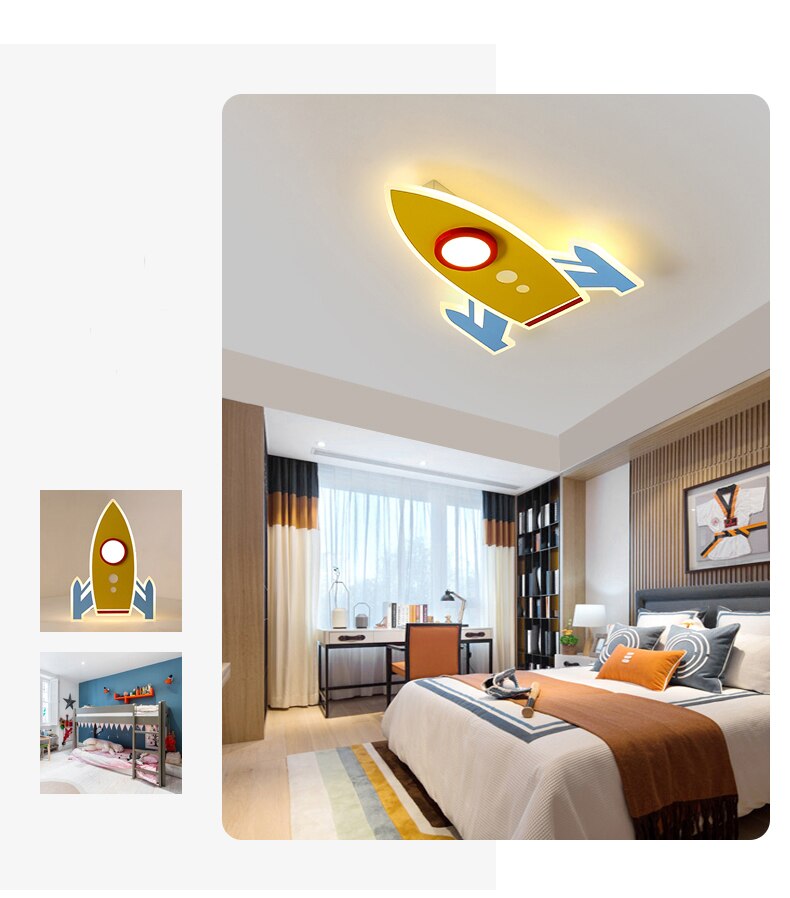 Acrylic Space Shuttle Designed LED Ceiling Wall Lamp