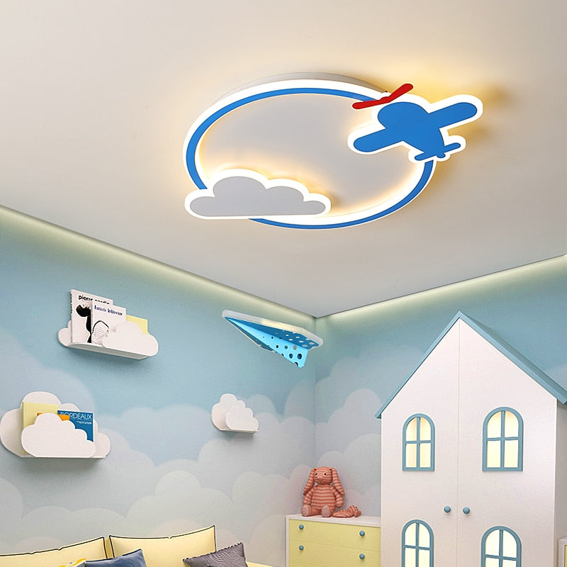 Airplane & Cloud Designed Wall Lamp