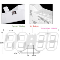 Thumbnail for 3D LED Digital Style Table 3D Wall Clock - view 5