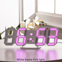 Thumbnail for 3D LED Digital Style Table 3D Wall Clock - view 7