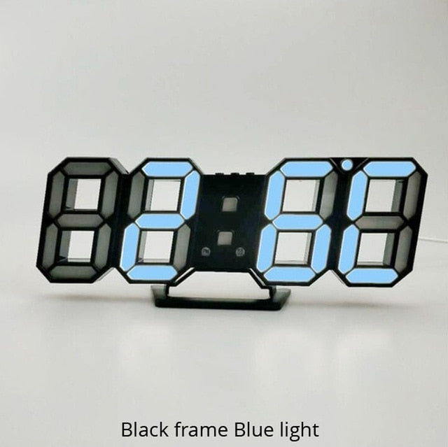 3D LED Digital Style Table 3D Wall Clock - view 10