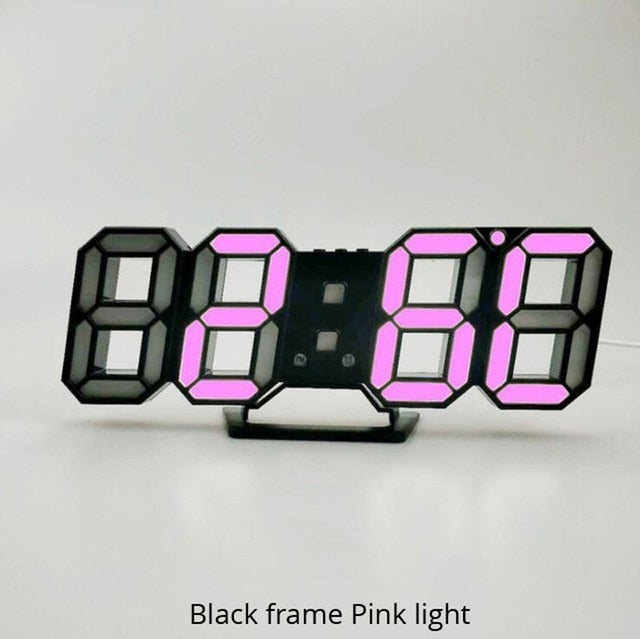 3D LED Digital Style Table 3D Wall Clock - view 16