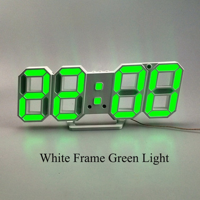 3D LED Digital Style Table 3D Wall Clock - view 15