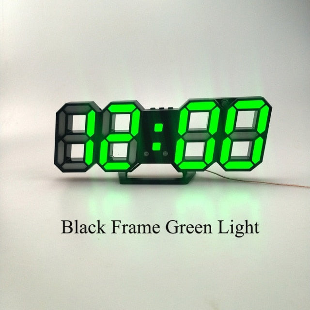 3D LED Digital Style Table 3D Wall Clock - view 14