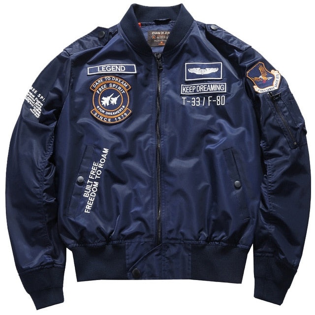 Dare to Dream & Free Spirit Themed Fighter Pilot Jackets