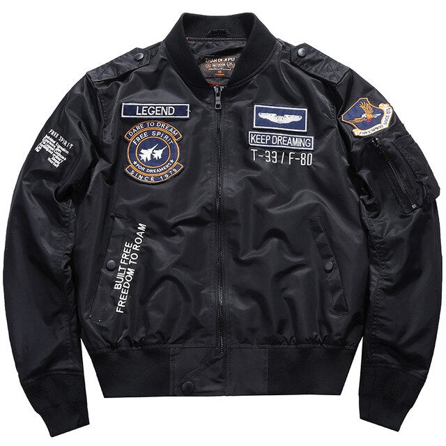 Dare to Dream & Free Spirit Themed Fighter Pilot Jackets