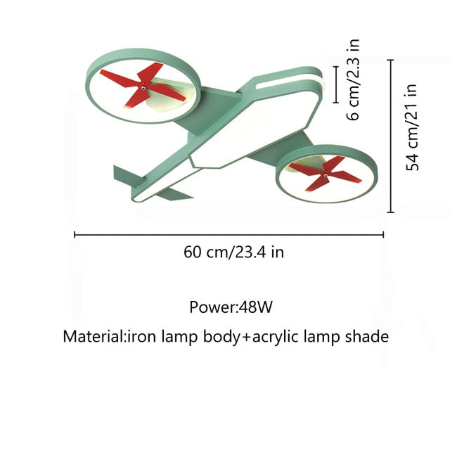Futuristic Ceiling Type Airplane Shape Wall Lamp