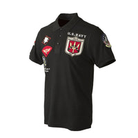 Thumbnail for Super Cool Fighter Pilot (US Navy) Themed Polo T-Shirts
