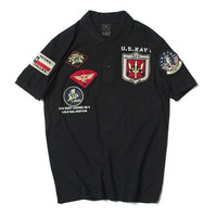 Thumbnail for Super Cool Fighter Pilot (US Navy) Themed Polo T-Shirts