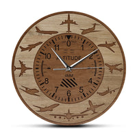Thumbnail for Amazing Altitude & Airplane Silhouettes Designed Wall Clocks