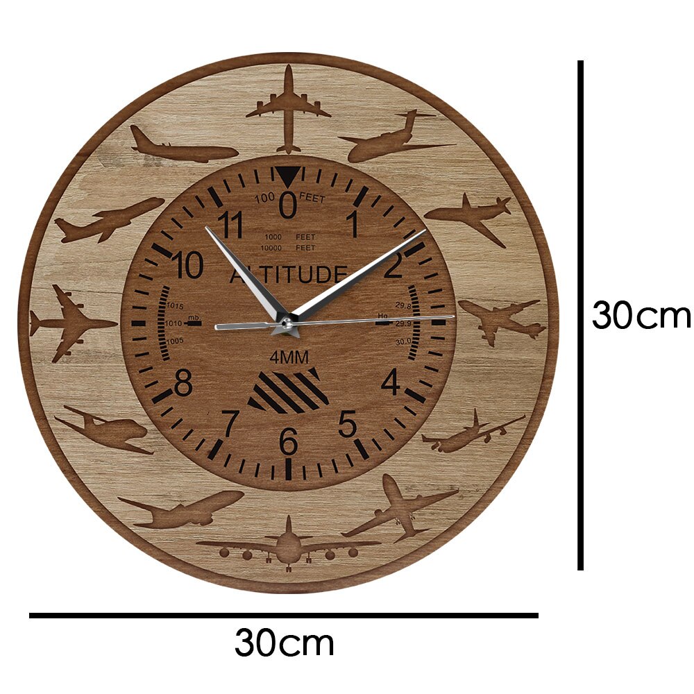 Amazing Altitude & Airplane Silhouettes Designed Wall Clocks