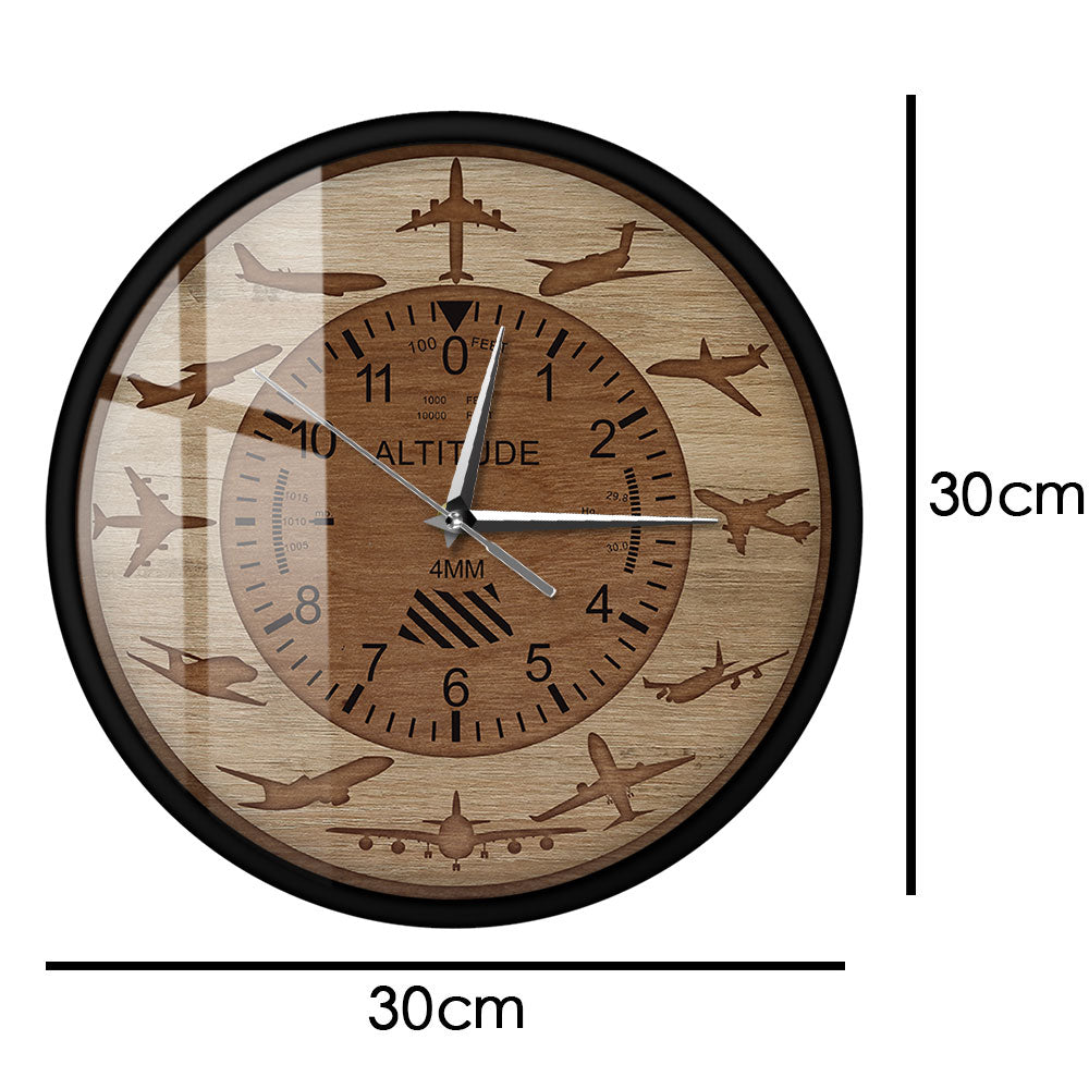 Amazing Altitude & Airplane Silhouettes Designed Wall Clocks