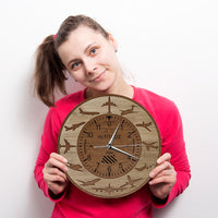 Thumbnail for Amazing Altitude & Airplane Silhouettes Designed Wall Clocks