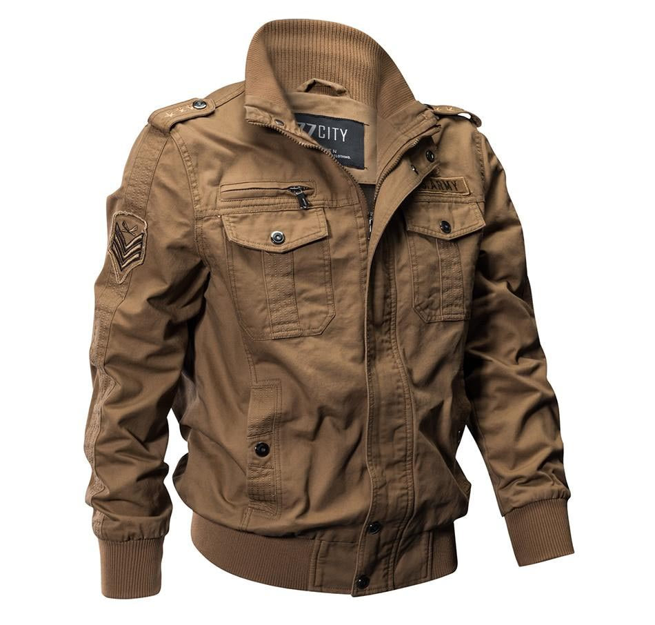 US Army & Rank Military PILOT Cotton Bomber Jackets