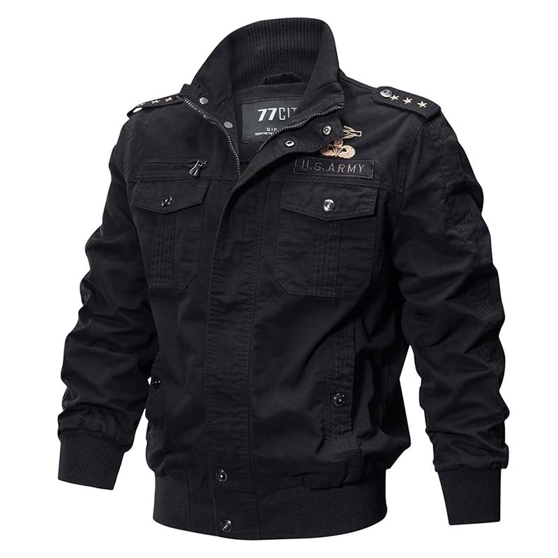 US Army & Rank Military PILOT Cotton Bomber Jackets