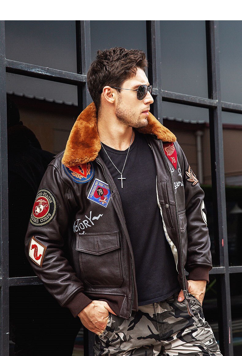 World War II Military Style "Make it Rain" Pilot Bomber Jackets