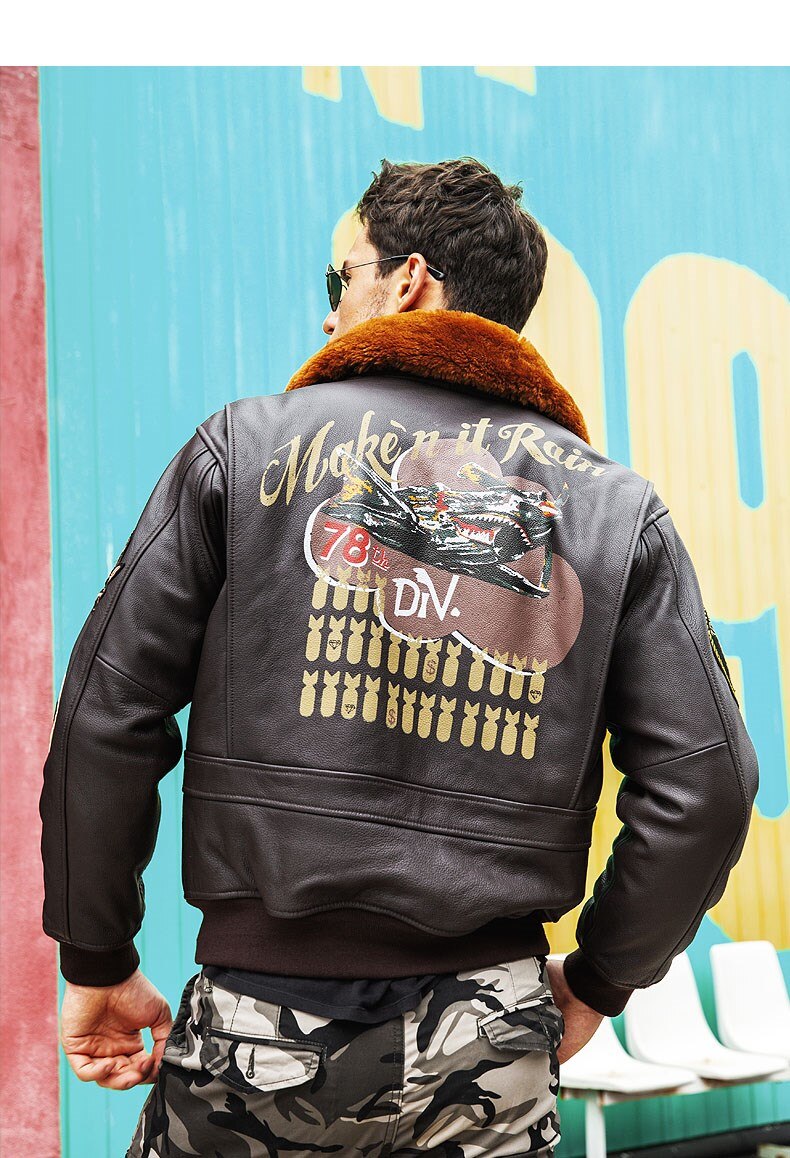 World War II Military Style "Make it Rain" Pilot Bomber Jackets