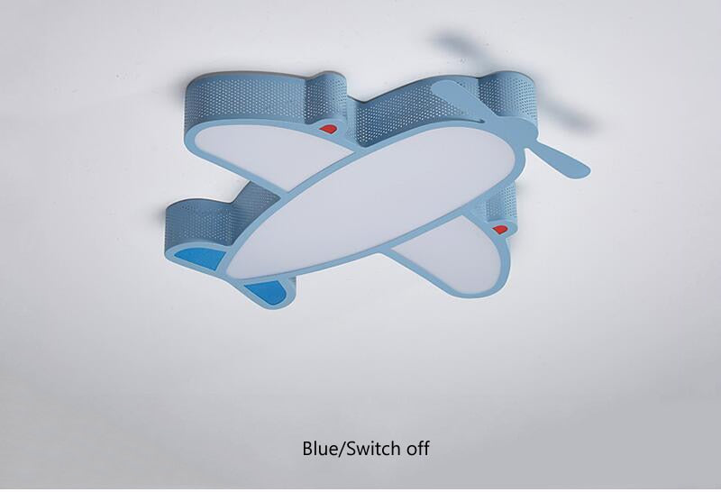 Cartoon Style Ceiling Type Airplane Shape Wall Lamp
