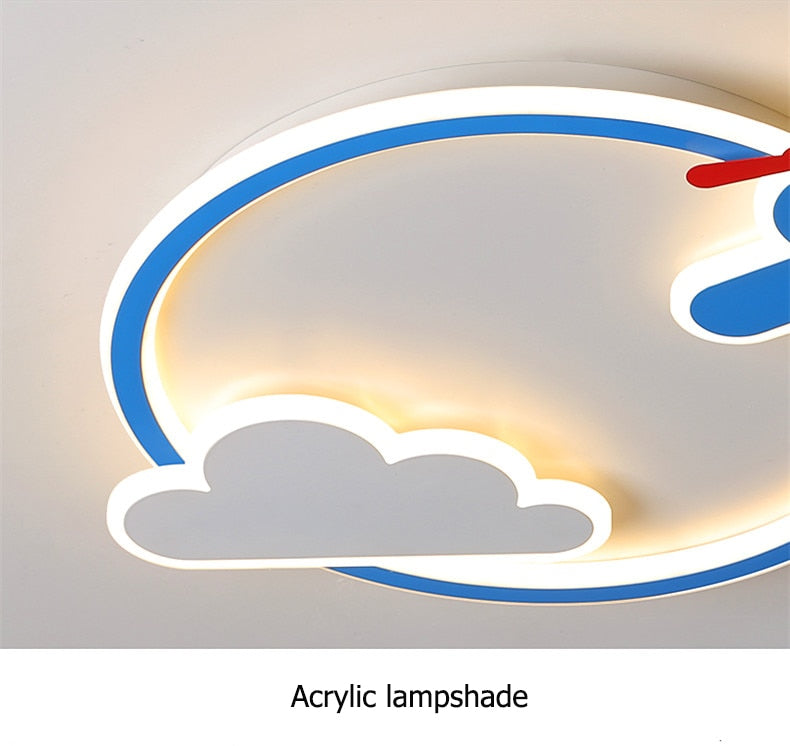 Airplane & Cloud Designed Wall Lamp