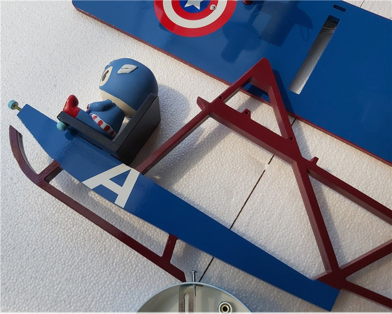 Comics Style & Airplane Shape Wall Lamp