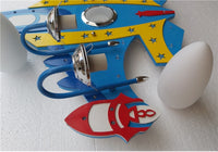 Thumbnail for Fighter Jet Airplane Shape Wall Lamp with Bluetooth Speaker Feature