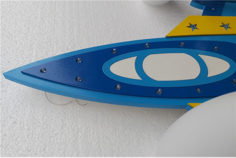 Fighter Jet Airplane Shape Wall Lamp with Bluetooth Speaker Feature