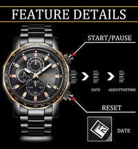 Thumbnail for Sport & Luxury Style Multi-Display Pilot & Aviator Watches