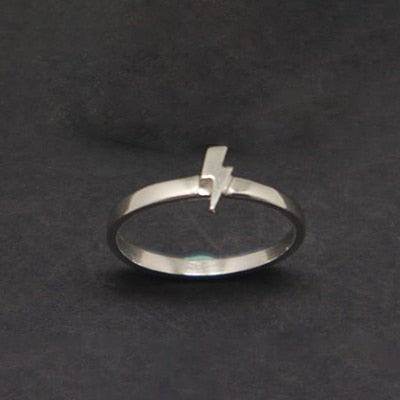 Amazing Lightning Symbol Airplane Ring FOR WOMEN aviation ring in stainless steel.