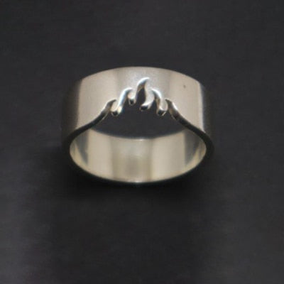 Amazing Flames Symbol Airplane Ring FOR MEN