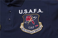 Thumbnail for Super Cool Fighter Pilot (U.S.A.F.A) Themed Polo T-Shirts