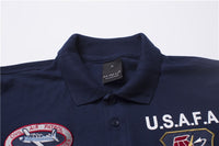 Thumbnail for Super Cool Fighter Pilot (U.S.A.F.A) Themed Polo T-Shirts
