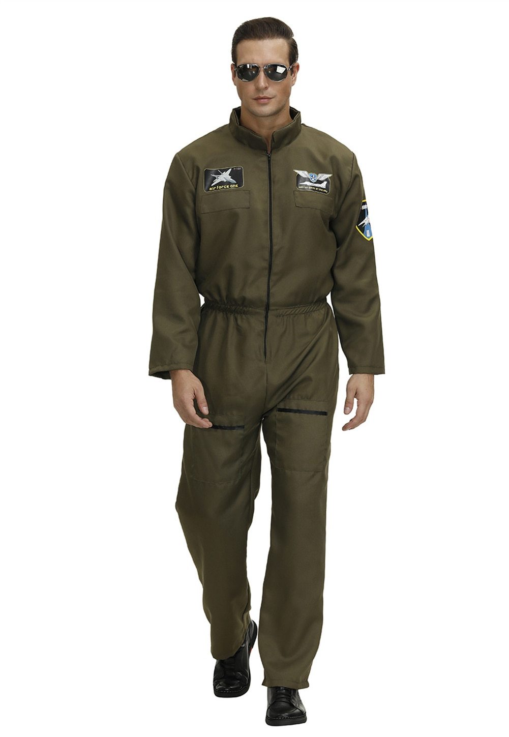 Fighter Pilot & Aviator Style Jumpsuit for Men & Women (Halloween)